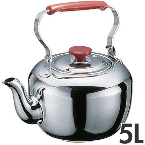 マルタマ印 18-8 ステンレス ケトル 5L やかん MARUTAMA 18-8ケットル やかん 5L : モノタス・キッチン雑貨専門