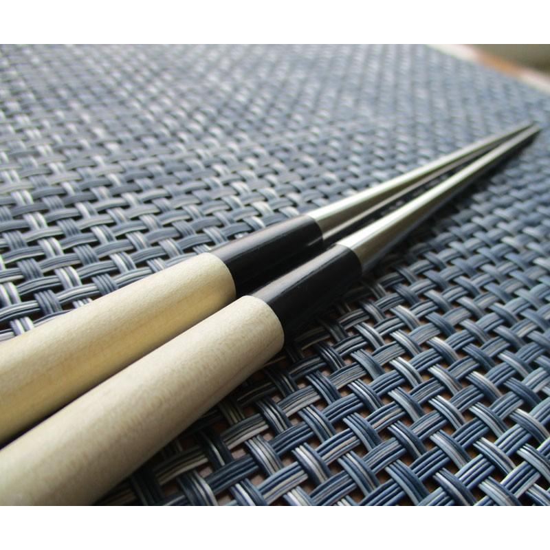 ステンレス製 盛箸 白木柄（水牛柄付） 150mm 15cm（盛り箸