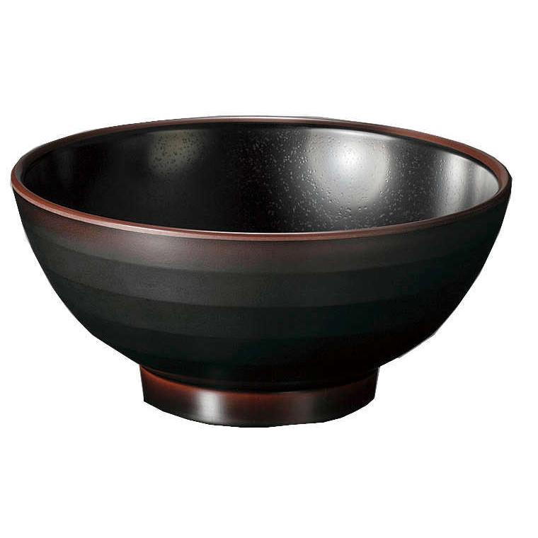 10個　うどん鉢 大 天目　A 92-TN　黒　メラミン 国際化工 マルケイ 天目・黒釉 うどん鉢 大 天目 A92 TN メラミン食器