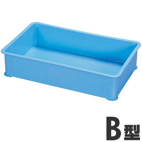 サンコー PP特大カラー番重 ばんじゅう B型 ブルー : モノタス