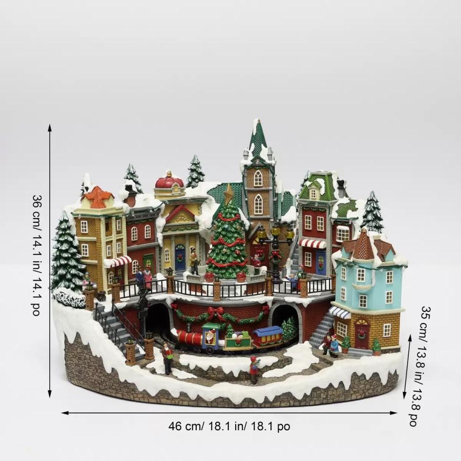 外箱アウトレット品 ホリデービレッジ Animated Village with 外箱アウトレット品 ホリデービレッジ Animated Village with