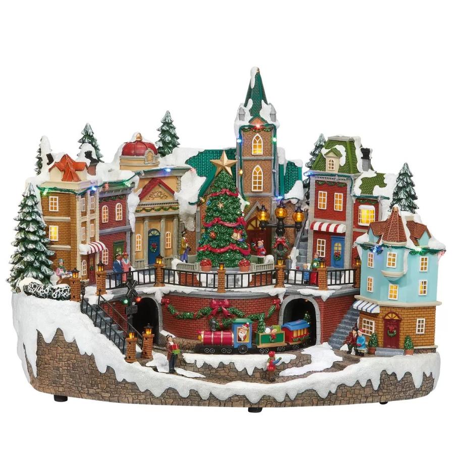 外箱アウトレット品 ホリデービレッジ Animated Village with 外箱アウトレット品 ホリデービレッジ Animated Village with