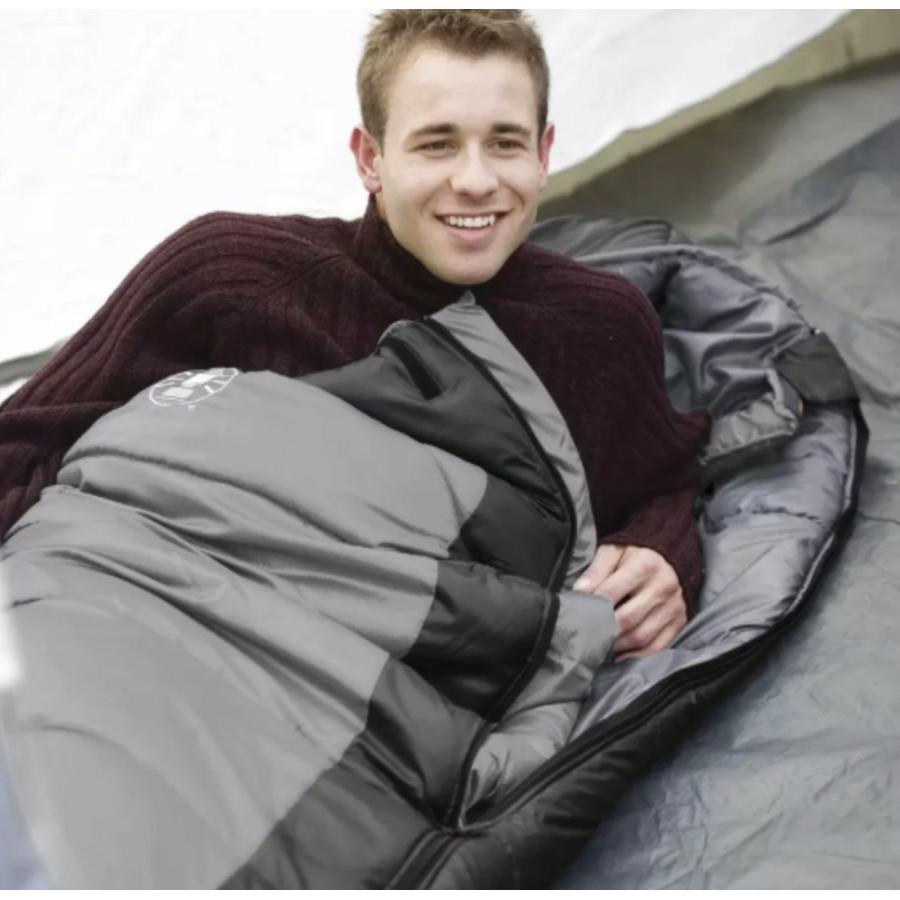 新品 コールマン 寝袋 マミー型 グレー 新色 【今だけ値下げ】 Coleman コールマン 寝袋 マミー 型 ノースリム ブラック グレー