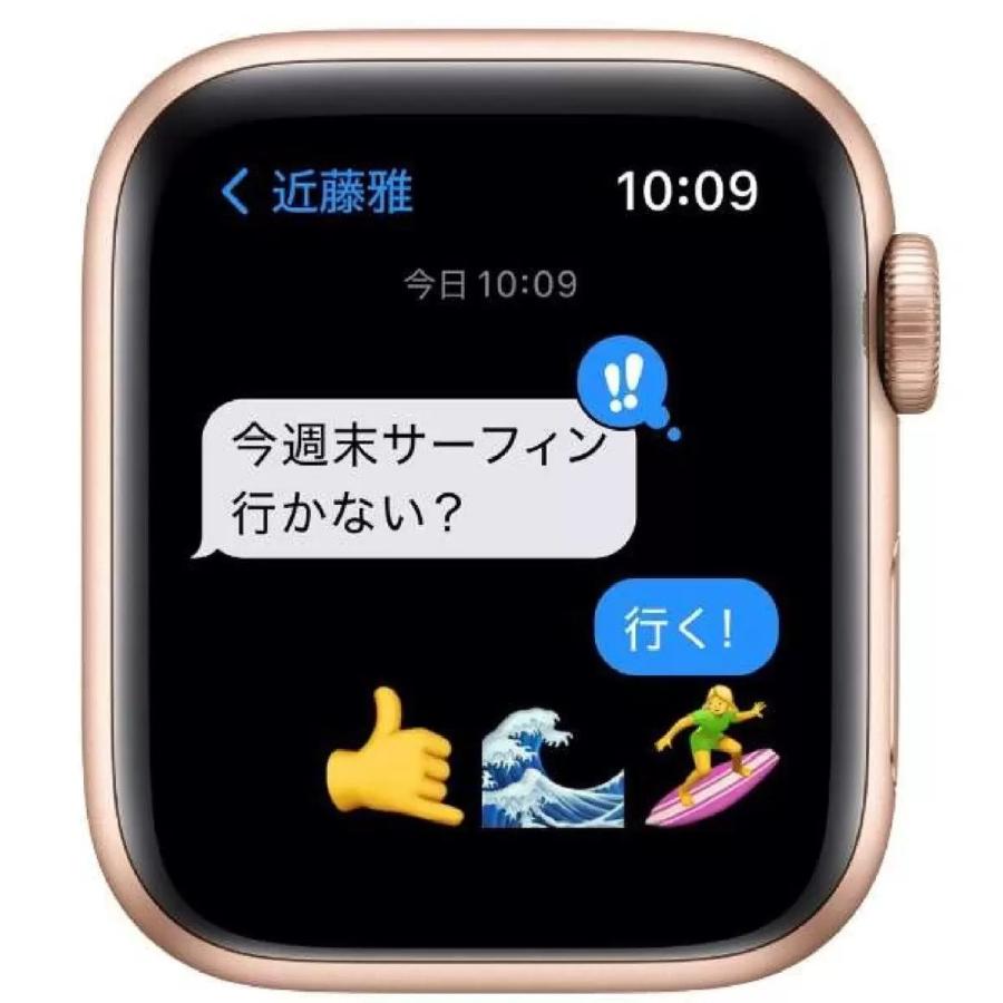 Apple Watch SE GPS 40mm ゴールド アルミニウムケース スターライトスポーツバンド アップルウォッチ Apple 腕時計  ゴールドアルミニウム MKQ03