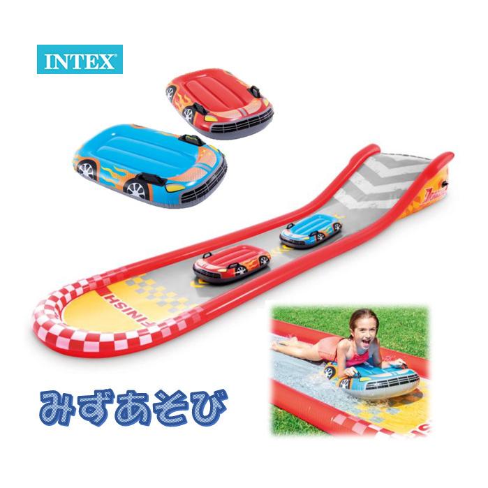h4569 INTEX レーシング ファン スライド プール 家庭用プール INTEX インテックス レーシングファン スライド スライダー