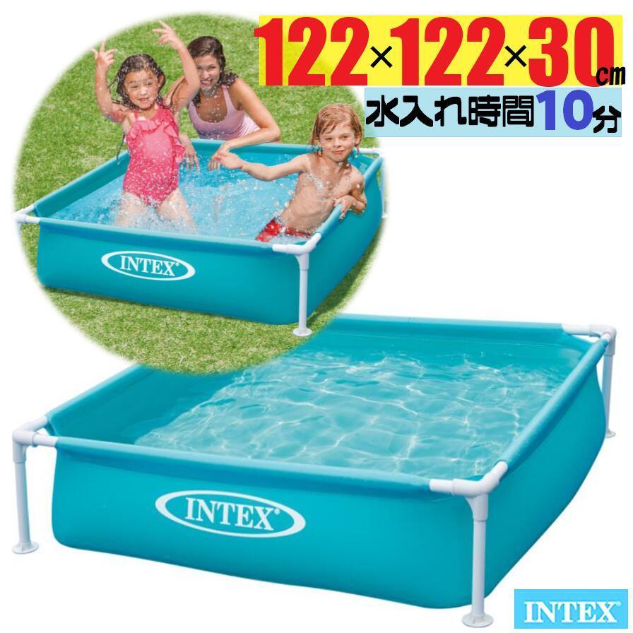 数量限定特価 即納品 INTEX インテックス ミニ フレームプール 約122cmx 122cm x 30cm(0.3m) ミニフレームプール｜monoworld-japan｜03