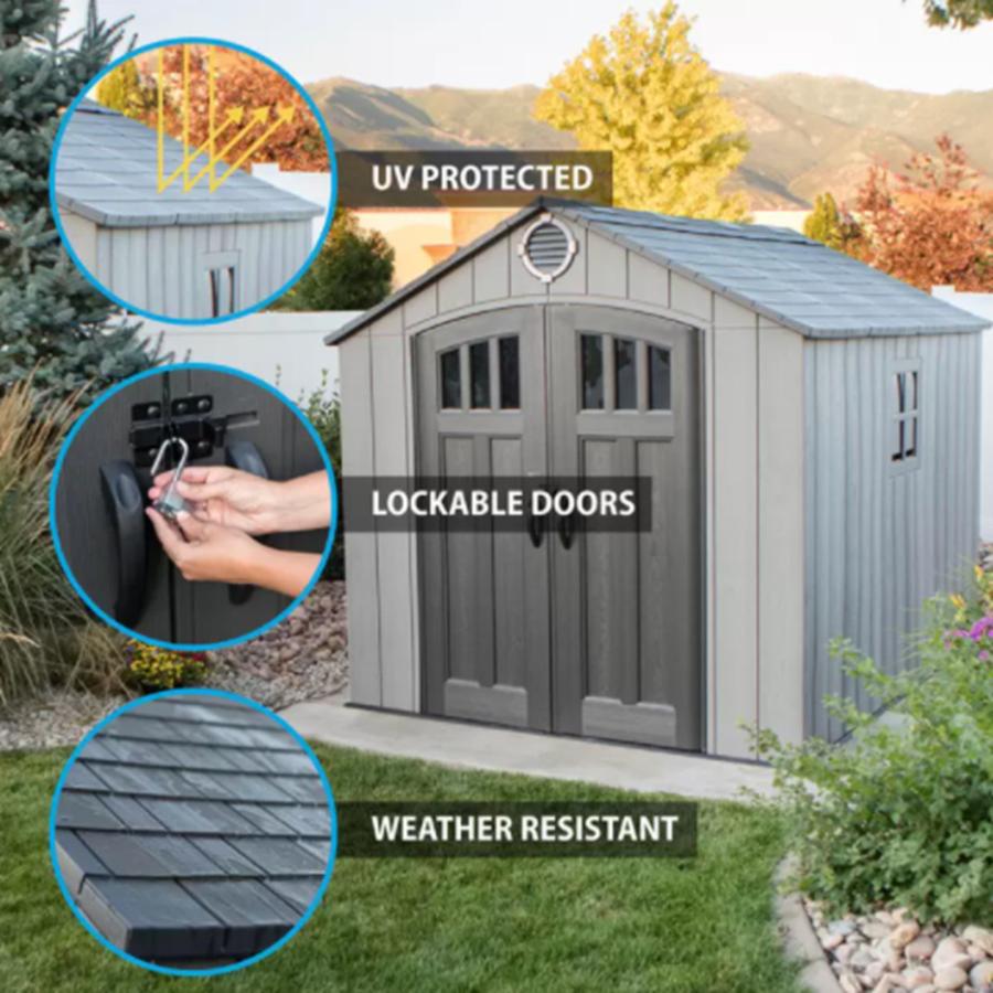 LIFETIME 8 X 10 SHED 屋外用物置 ライフタイム 物置 ロック付 LIFETIME 8 X 10 SHED 屋外用物置 ライフタイム 物置 ロック付