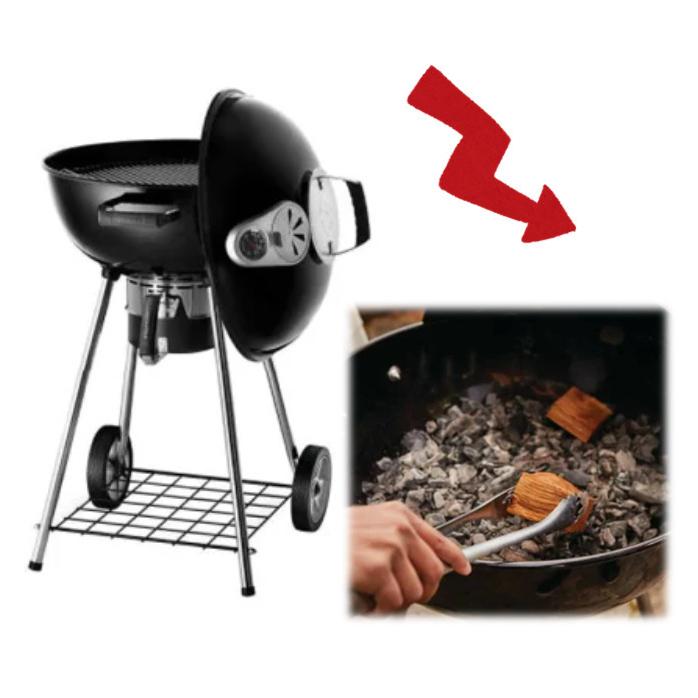 NAPOLEON チャコールケトルグリル 本体　ナポレオン　バーベキュー　BBQ カバー付き Napoleon Charcoal Kettle Grill 赤外線グリル機