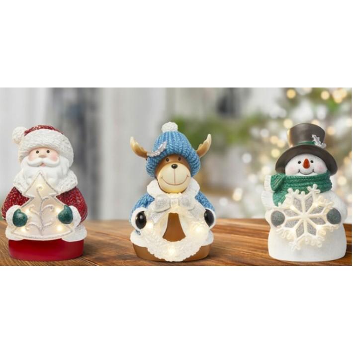 クリスマス装飾 雪だるま サンタ ライト ★店舗様や個人の方のクリスマス装飾に クリスマス ナイトライト 3個セット LEDライト サンタクロース サンタ