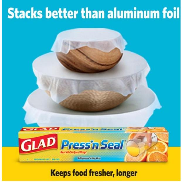 コストコ Costco ラップ フードラップ グラッド GLAD PRESS'N SEAL プレス シール プレスシール 通販 3本セット 幅