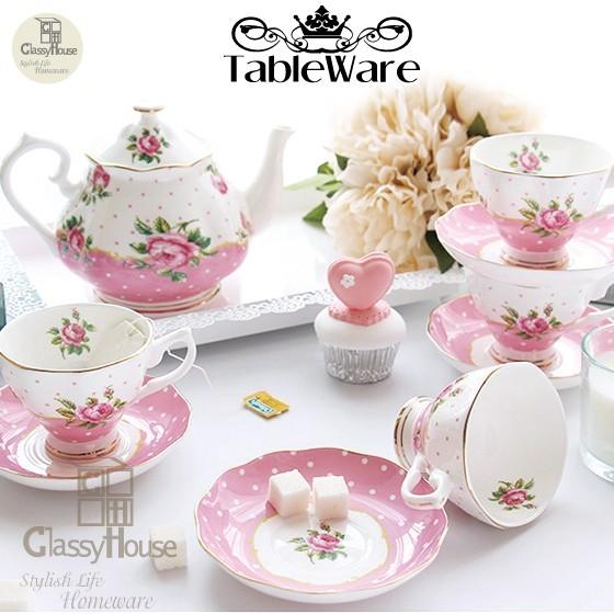ティーカップセット 食器 アフタヌーンティーセットお洒落 可愛い