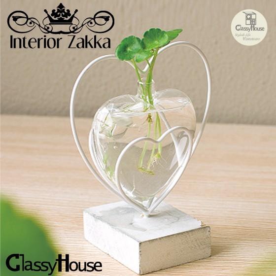 お洒落な花瓶 水耕栽培 ハート 水耕 北欧風 北欧風 エレgsント モダンハートモチーフ花瓶 シングル C18ss 2 1 005 1 Classy House 通販 Yahoo ショッピング