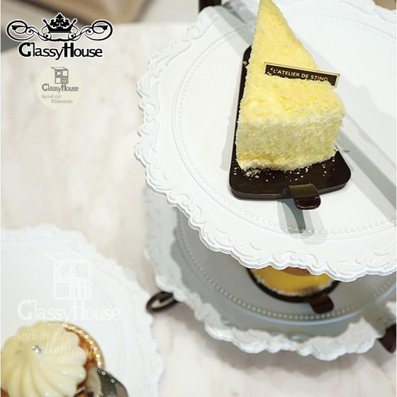 ディスプレイスタンド ハイティースタンド スイーツラック お洒落 可愛い 3段 クラッシィハウス シャイニングリボン レースハイティスタンド3段 C19aw 1 4 005 1 Classy House 通販 Yahoo ショッピング