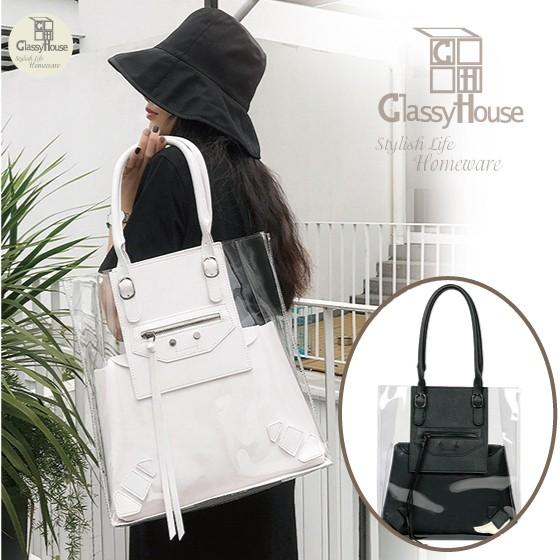 バッグ レディース トート ビニールバッグ お洒落 バッグインバッグ 透明 クラッシィハウス スタイリッシュクリアビニールトート C19ss 3 1 001 2 Classy House 通販 Yahoo ショッピング