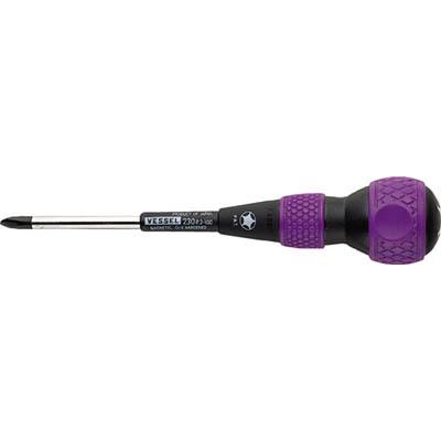 VESSEL（ベッセル） 230-2-100 ボールグリップ貫通ドライバー(＋