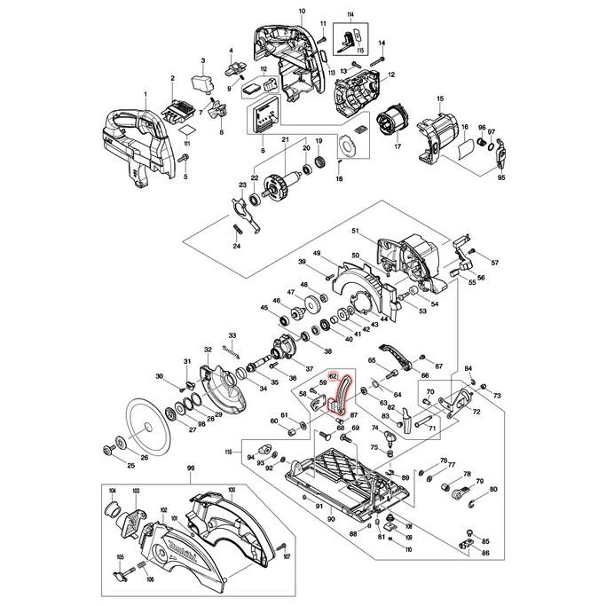 マキタ（makita） 319599-7 KS513D用 デプスガイド : モノえーる