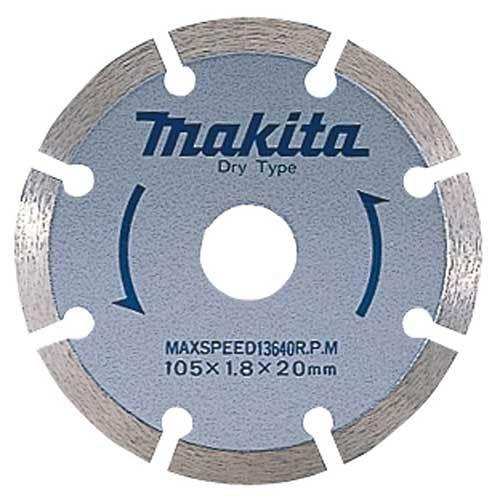 マキタ ダイヤモンドホイール用ダイヤ105マルチ コンクリ切断用 外径105mm X 内径20mm X 厚1.8mm A-18839｜monoyell