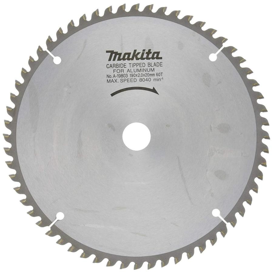 マキタ スライド・卓上 アルミ用 チップソー 外径190mm X 刃数60 A 