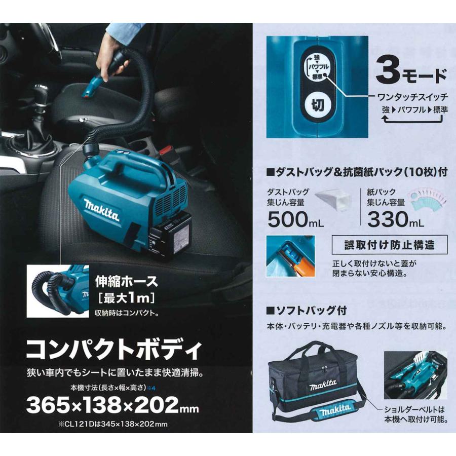 マキタ（makita） 充電式ハンドクリーナ CL184DRF（18vバッテリBL1830B