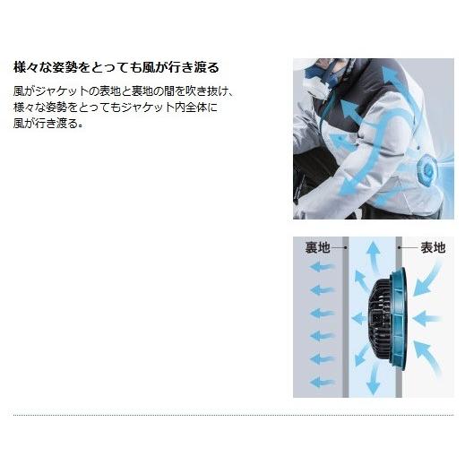 マキタ（makita） 充電式ファンジャケット FJ502DZ (グレー) 3Lサイズ