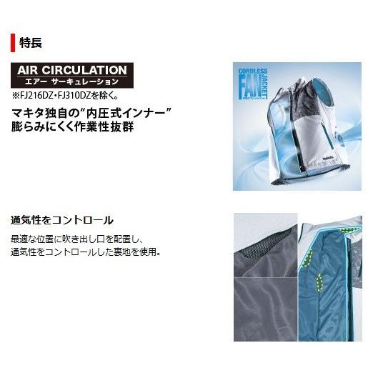 マキタ（makita） 充電式ファンジャケット FJ502DZ (紺) 3Lサイズ