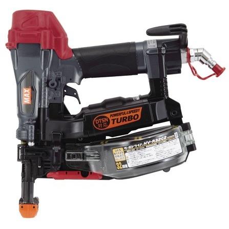 MAX 高圧ビス打機 HV-R32G2-G クールグレー (木鋼兼用、脚長25mm〜32mm