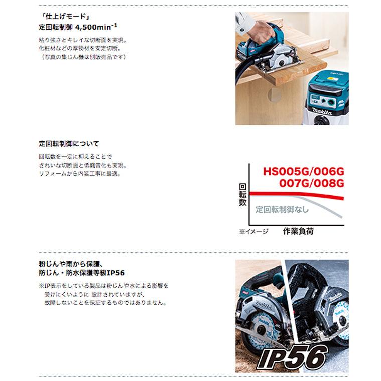 マキタ（makita） 40Vmax 125ミリ充電式マルノコ(黒) HS007GRDXB【無線