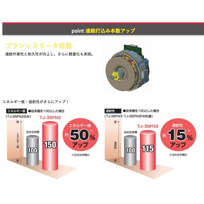 マックス MAX TJ-35FN3 充電式フィニッシュネイラ 18V対応 (本体