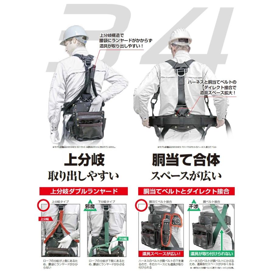 タジマ　セグネス 701 L ランヤード分離型セット タジマ SEGNES701L セグネス701 ランヤード分離型セット