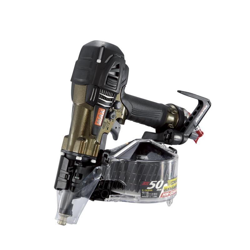 ✨MAX　中古　HN-50N4(D)　高圧釘打機　50ｍｍ　本体のみ　エア釘打機　スーパーネイラ✨うるま市田場✨ マックス（MAX） 【限定色】MAX HN-50N4(D)-Aオリーブ 高圧釘打機