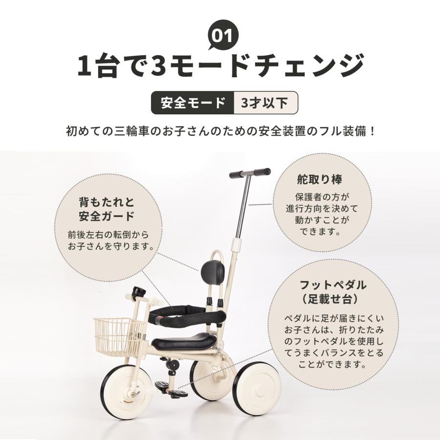 monozu 子供用三輪車 レトロ三輪車 傘&バッグ付き 手押し棒付き monozu 子供用三輪車 レトロ三輪車 傘&バッグ付き 手押し棒付き
