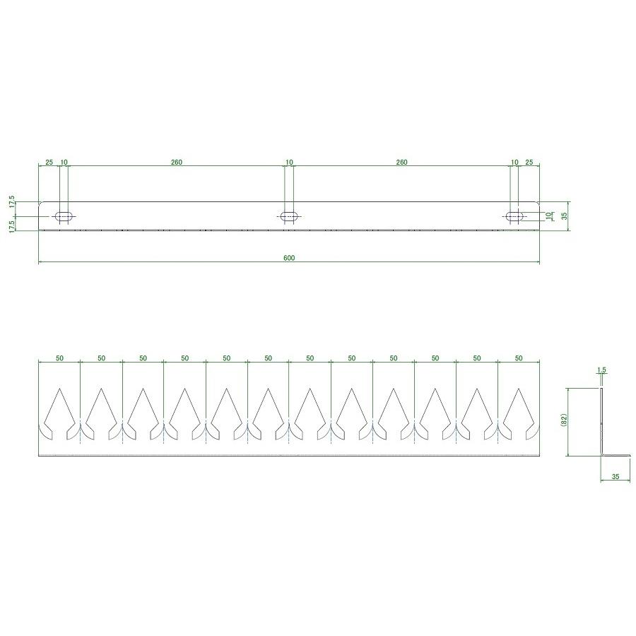ツインピー　デザイン 忍び返し　剣先型 |  | 03
