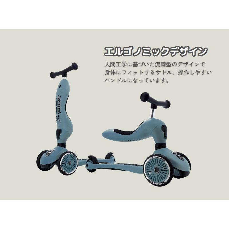 SCOOT AND RIDE 三輪車 グレー 2way SCOOT AND RIDE 三輪車