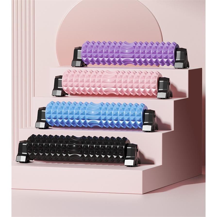 フォームローラー ヨガポール 三角スタンド型 吸盤付き 筋膜