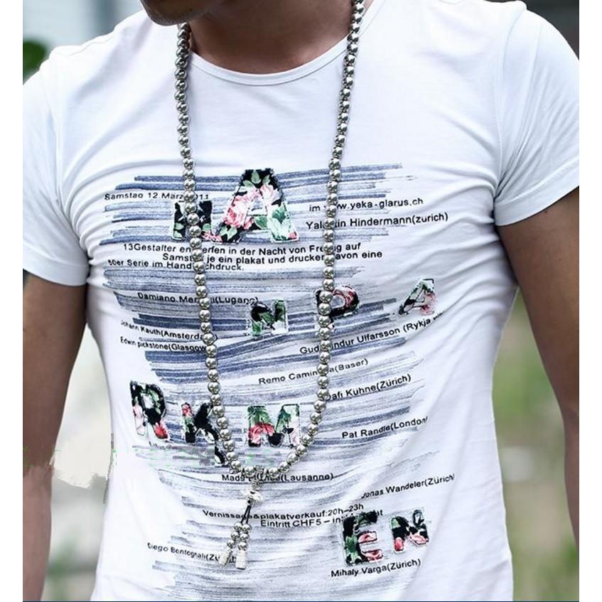 Monshop 数珠 ネックレス ステンレス ファッション 護身用 自己防衛 銀 Mon 16 Monshop1号店 通販 Yahoo ショッピング