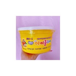 AMOS 韓国ねんど ぷにぷにクレイ ホワイト 600グラム バケツクレイ