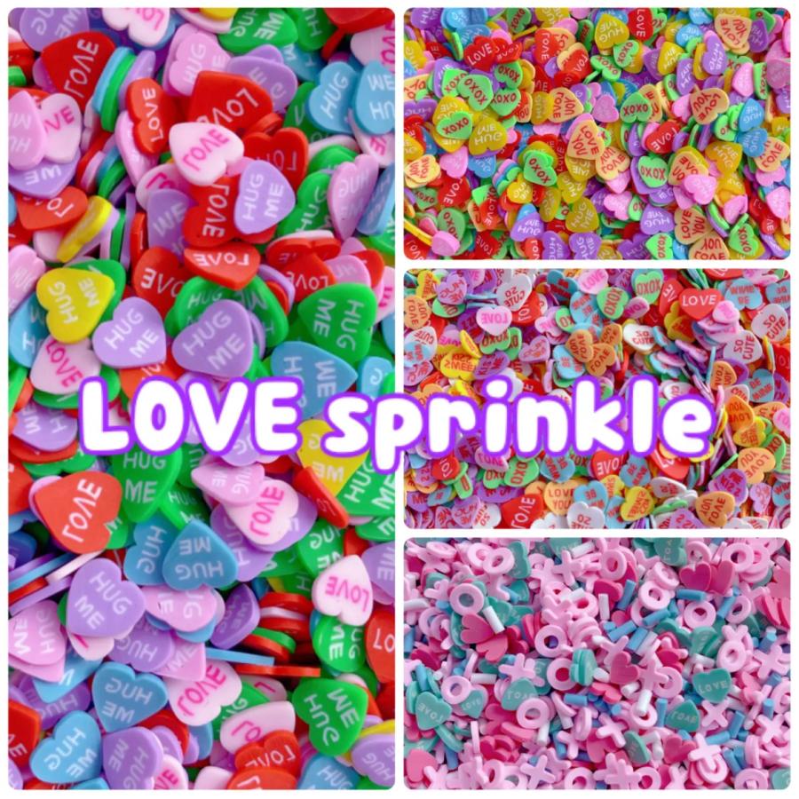 10g ラブ スプリンクルシュガー キャンディハーツ XOXO ふりかけ