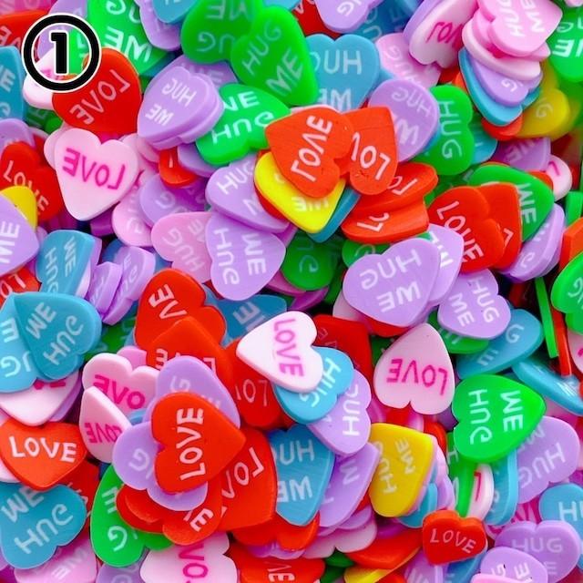 10g ラブ スプリンクルシュガー キャンディハーツ XOXO ふりかけ