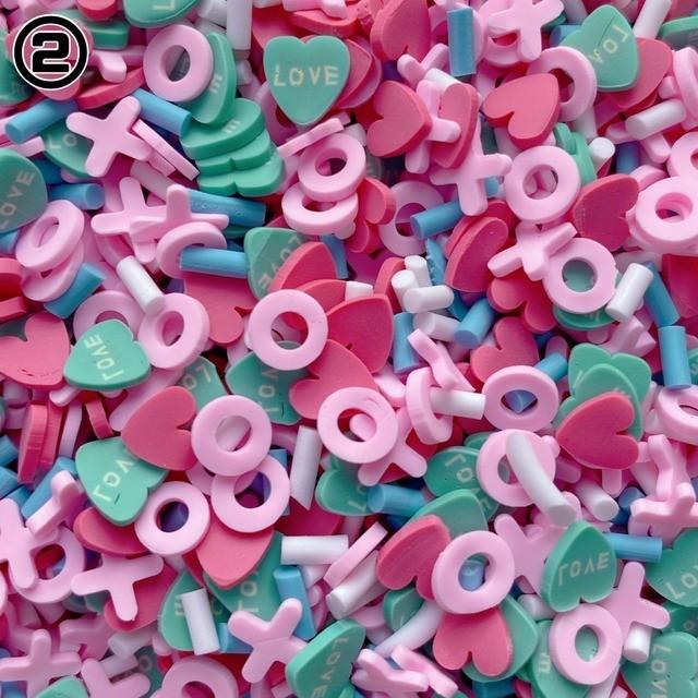 10g ラブ スプリンクルシュガー キャンディハーツ XOXO ふりかけ