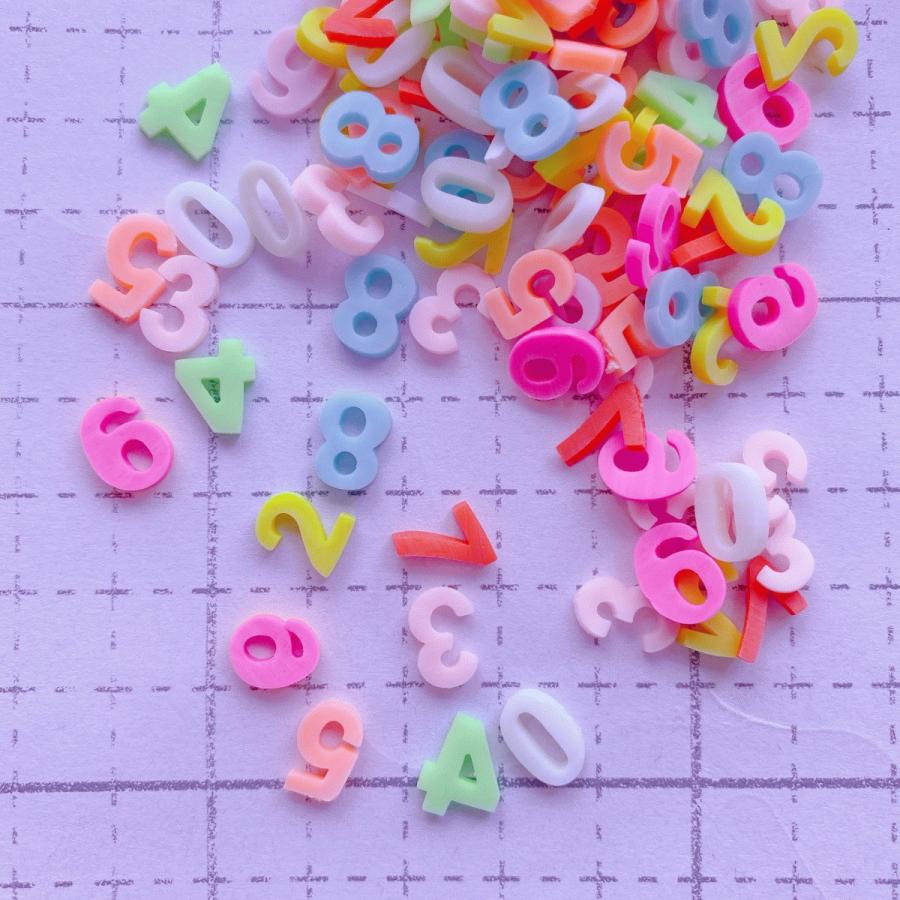 約10g ナンバーフレーク フレークパーツ シャカシャカ ふりかけ 樹脂