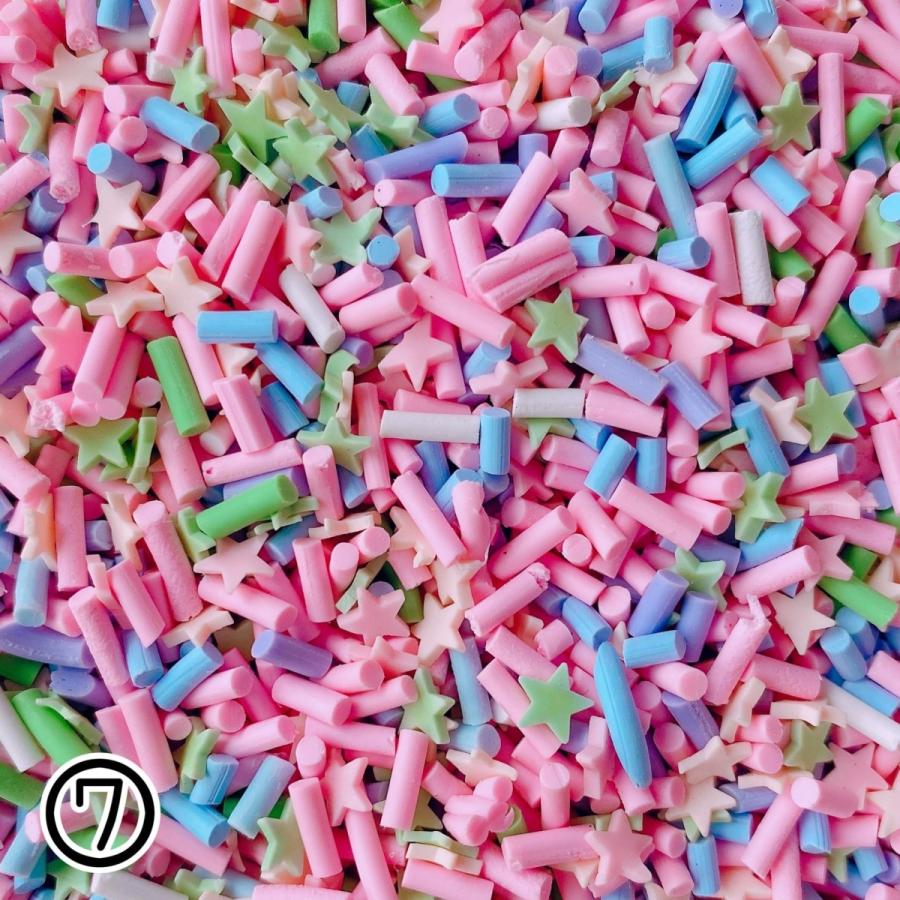 約10g スプリンクルシュガー デコパーツ 樹脂フレーク クレイフレーク