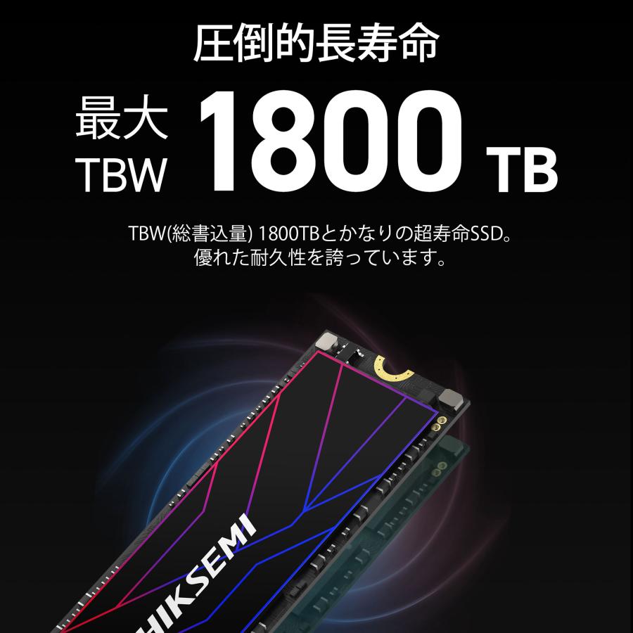 HIKSEMI 1TB NVMe SSD PCIe Gen 4×4 R:7,450MB/s W:6,600MB/s PS5確認済み 放熱シート付き M.2 Type 2280 内蔵 SSD 3D TLC 国内正規品 メーカー5年保証｜monster-storage｜05