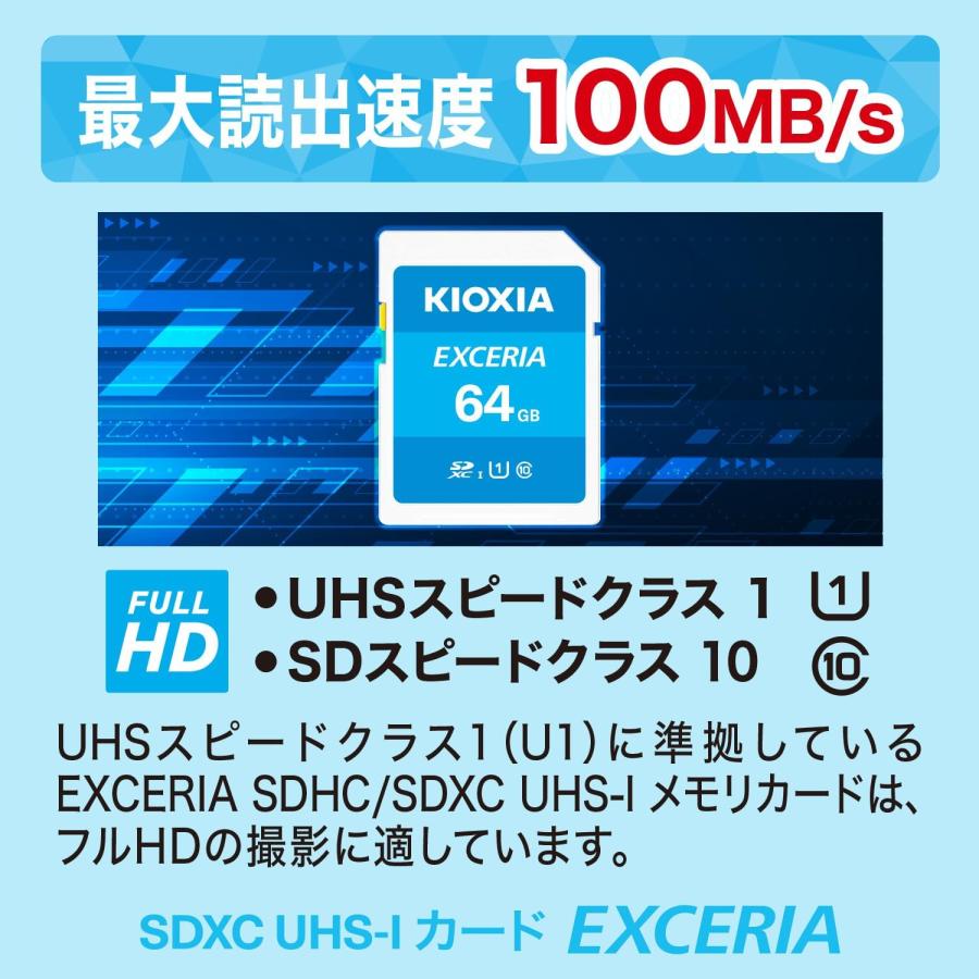 KIOXIA KIOXIA(キオクシア) SDカード 64GB SDXC UHS-I Class10 読出 