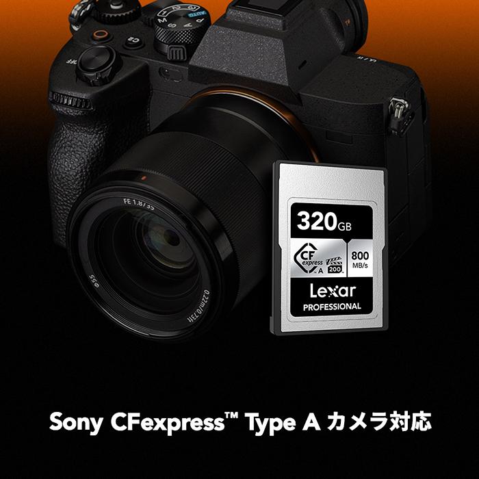 Lexar Professional CFexpress Type A カード 320GB CFexpress Type A R：800MB/s W：700MB/s VPG200 ビデオ ゴージャス Sony Alpha 国内正規品｜monster-storage｜04