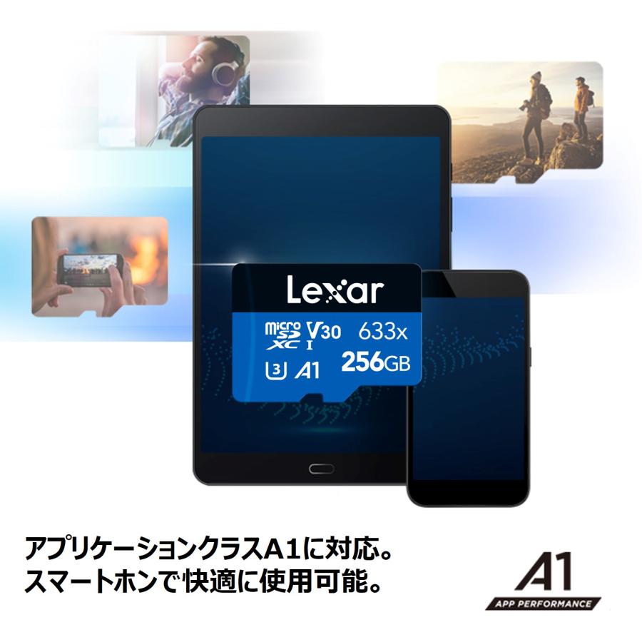 Lexar microSDXC 32GB マイクロSDカード microSDカード 633x UHS-I U1 V10 A1 最大読出100MB/s Nintendo Switch動作認済 国内10年保証｜monster-storage｜05