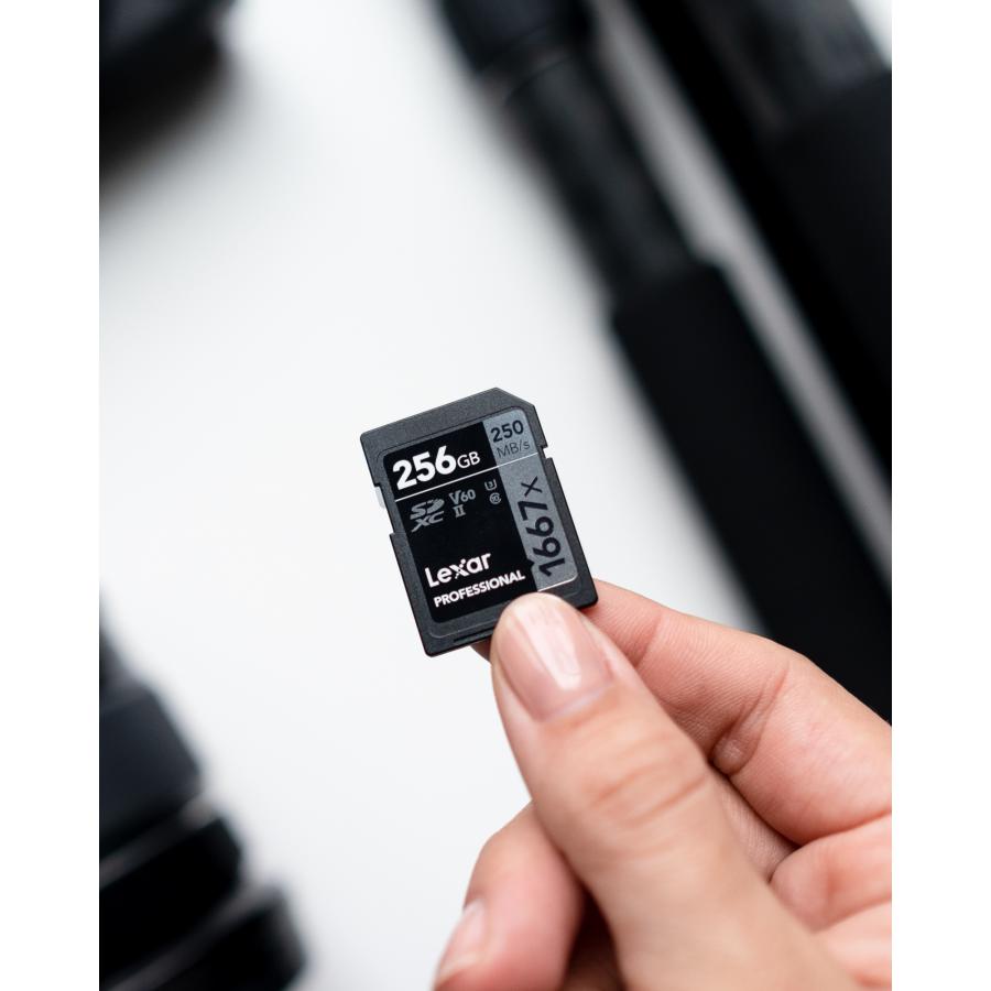 Lexar Professional 1667x SDXCカード 256GB UHSII SILVER シリーズ SDカード 高速転送 4K