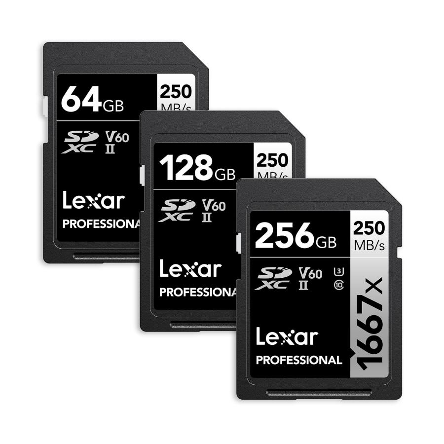 Lexar Professional 1667x SDXCカード 64GB UHS-II カード SILVER シリーズ SDカード 高速転送 4K 動画対応 速度V60ビデオスピード プロフェッショナルユーザー｜monster-storage｜07
