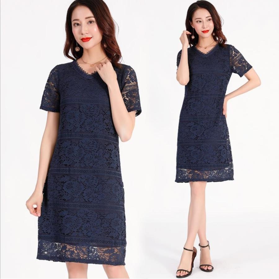 骨格ストレート ひざ丈カジュアル M 6l ゆったり パーディー 二次会 結婚式 上品感 花柄総レース ドレスワンピース Yf Yl Nn Y3423 Monsteratokyo 通販 Yahoo ショッピング