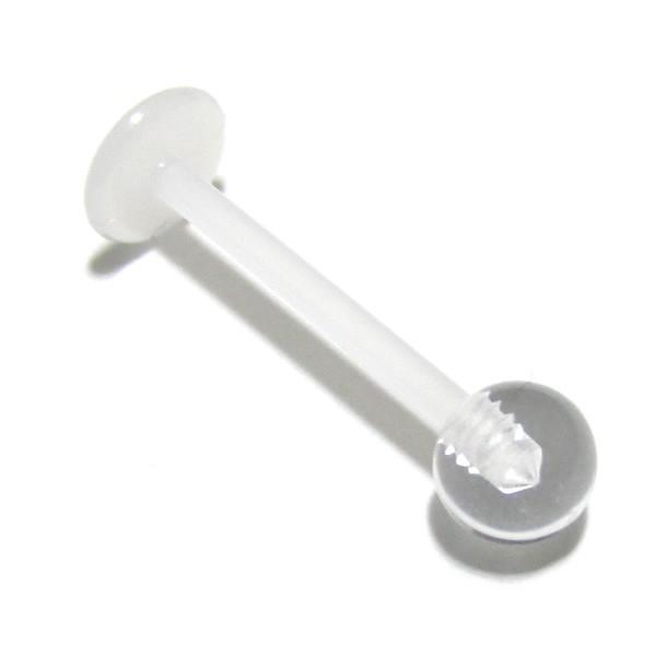ボディピアス 16G バイオプラストラブレットスタッズ (1.2mm)シャフト
