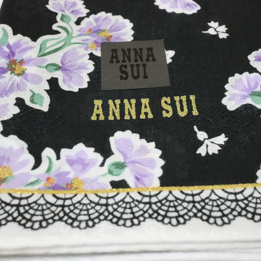 SALE／70%OFF】 アナスイ ANNA SUI ハンカチ 大判 刺繍 正規品 新品 ラッピング ギフト プレゼント送料無料 AS001  karolinemedeiros.com.br